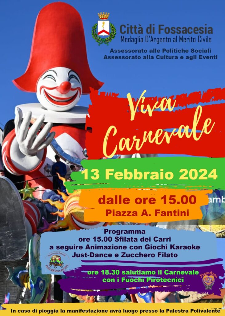 Festa e divertimento nel centro di Fossacesia per il Carnevale